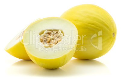 Melon Honeydew isolated on white