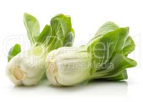 Fresh Bok choy isolated on white