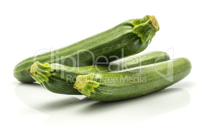 Fresh Zucchini isolated on white