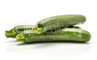 Fresh Zucchini isolated on white