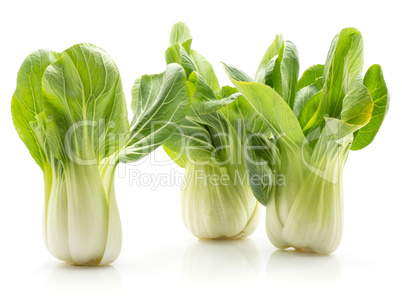 Fresh Bok choy isolated on white