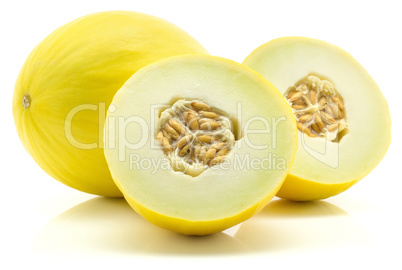 Melon Honeydew isolated on white