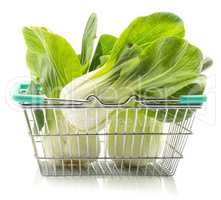 Fresh Bok choy isolated on white