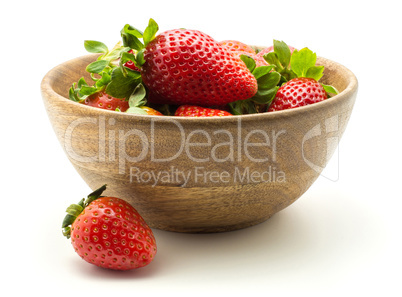 Fresh Strawberry isolated on white