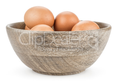 Fresh Chicken Egg isolated on white