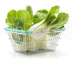 Fresh Bok choy isolated on white