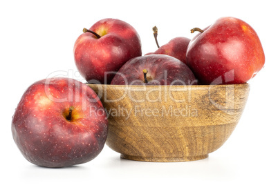 Fresh raw apple red delicious isolated on white