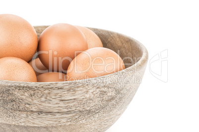 Fresh Chicken Egg isolated on white