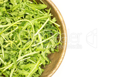 Fresh Raw Arugula (rucola) isolated on white