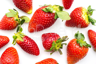 Fresh Strawberry isolated on white