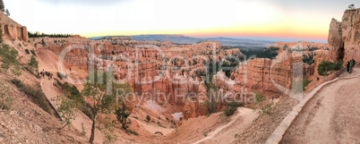 Panoramic view of Bryce Canyon National Park landscape, Utah
