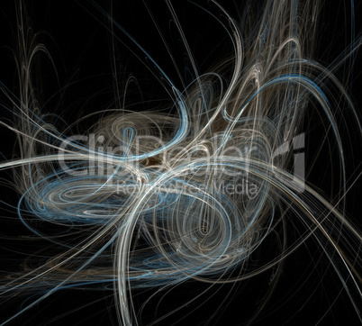 image of one Digital Fractal on Black Color image of one Digital Fractal on Black Color