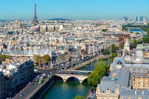 Paris cityscape and landmarks