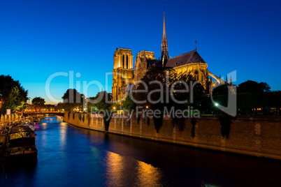 Night over Notre Dame