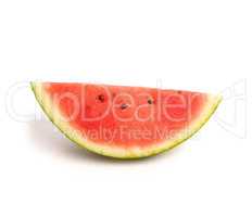 Fresh organic watermelon on white
