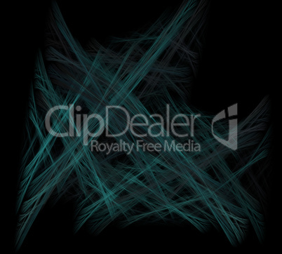 image of one Digital Fractal on Black Color