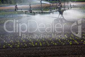 artificial watering in agriculture