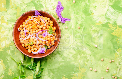 Bowl of vegan salad