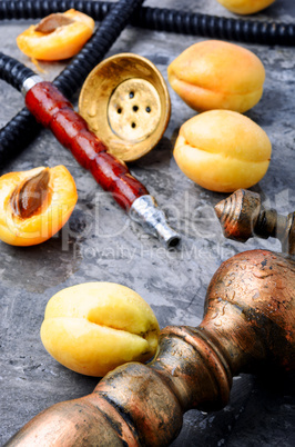 Hookahs shisha with apricot