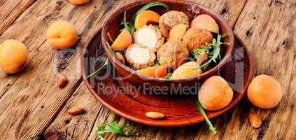 Summer salad with apricot