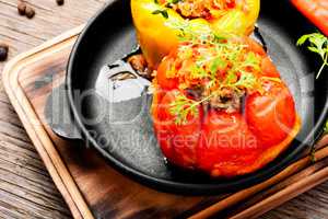 Stuffed pepper with meat