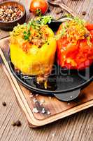 Stuffed pepper with meat