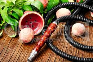 Eastern shisha with peach