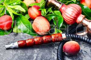 Eastern shisha with peach