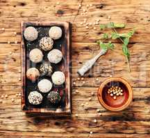 Vegan chocolate truffles