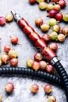 Stylish oriental shisha with gooseberry