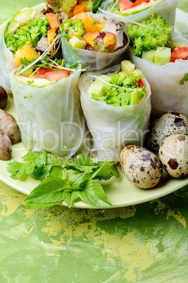 Vegetable spring rolls