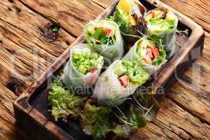 Vegetable spring rolls