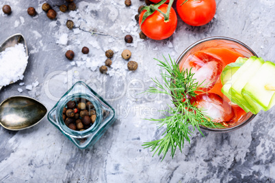 Fresh tomato juice