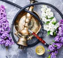 Asian tobacco hookah with floral aroma