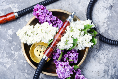 Asian tobacco hookah with floral aroma