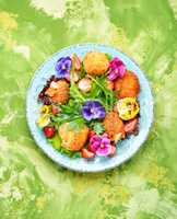 Colorful summer salad