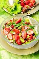 Vitamin salad with strawberry