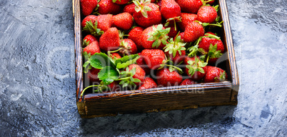 box of strawberries