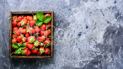 box of strawberries