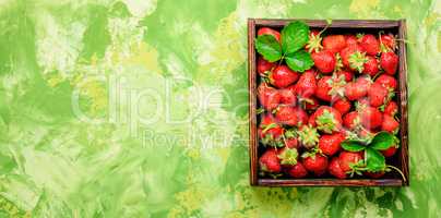box of strawberries