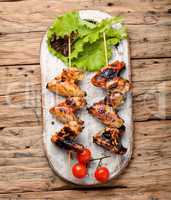 Chicken wings with crispy crust