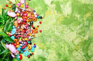 Beads and peony