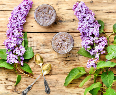 Homemade jam from the lilac