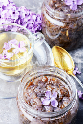 Homemade jam from the lilac