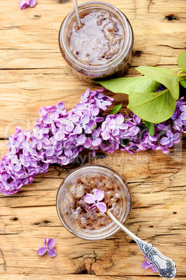 Homemade jam from the lilac