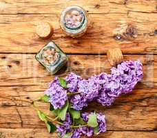 Organic essential aroma oil with lilac