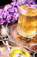 Tea with lilac flavor