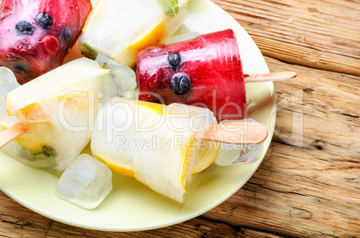 Ice cream popsicles