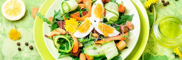 Diet vegetarian salad.Vegan salad