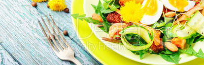 Diet vegetarian salad.Vegan salad